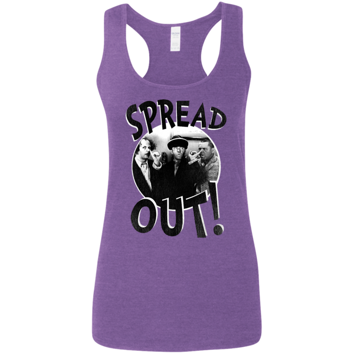 Three Stooges Spread Out Ladies' Softstyle Racerback Tank Top