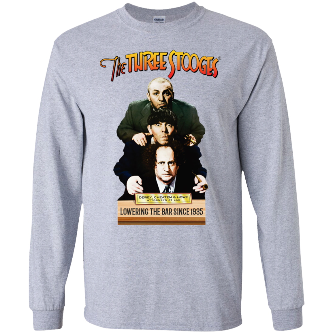 Three Stooges Dewey, Cheatem, & Howe Long Sleeve T-Shirt — The Three ...
