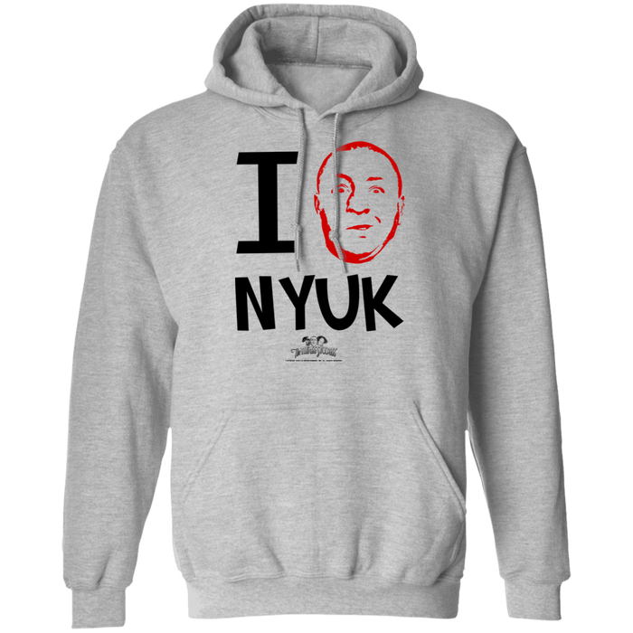 Three Stooges Curly I Love NYUK Pullover Hoodie