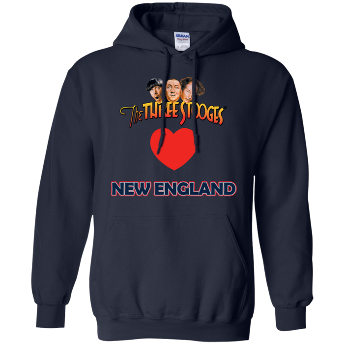 Three Stooges Love New England Heart Hoodie