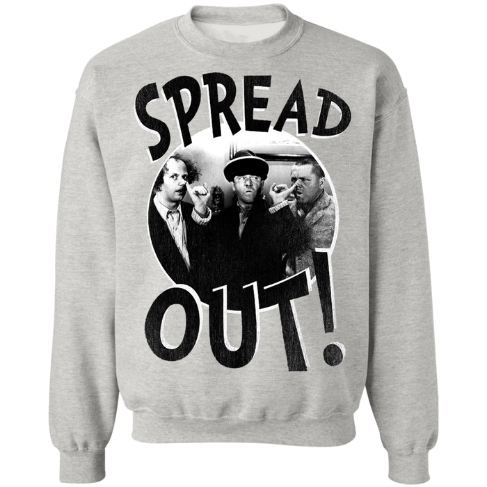 Three Stooges Spread Out Crewneck Pullover Sweatshirt