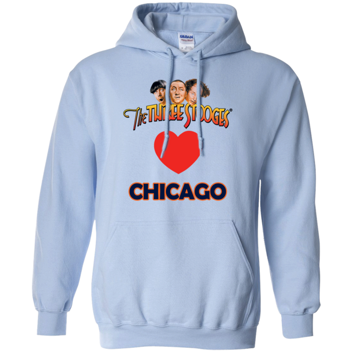 Three Stooges Love Chicago Heart Hoodie