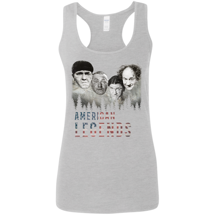 Three Stooges American Legends Ladies' Softstyle Racerback Tank Top
