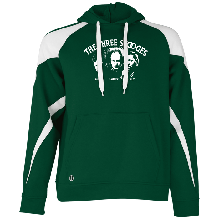 Three Stooges Classic Credits Athletic Colorblock Fleece Hoodie