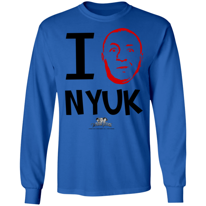 Three Stooges Curly I Love NYUK Long Sleeve T-Shirt