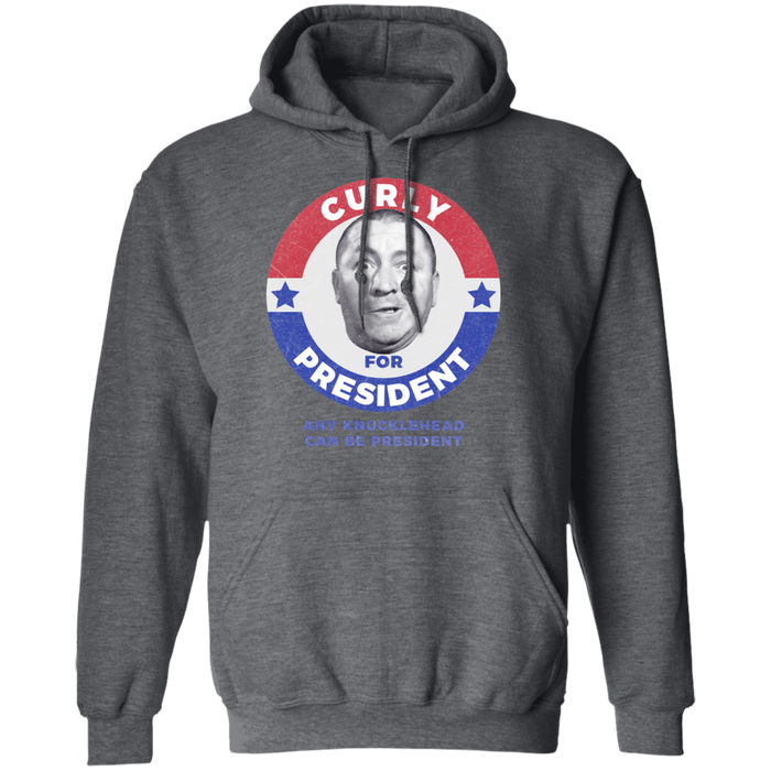 Three Stooges Curly For President Pullover Hoodie