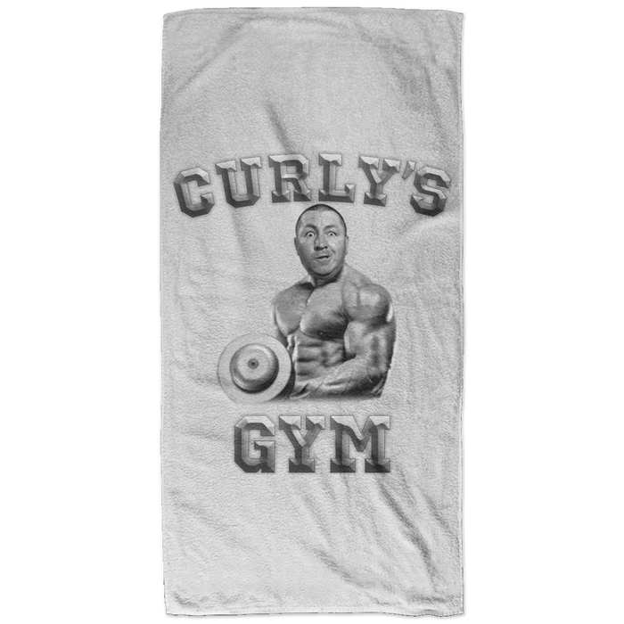 Three Stooges Curly's Gym Beach Towel - 32X64
