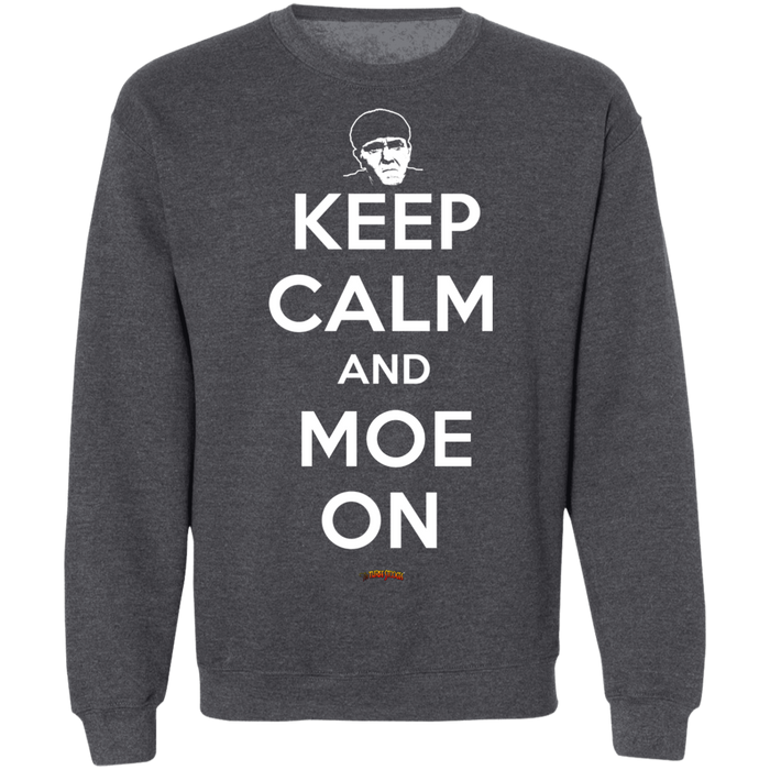 Three Stooges Keep Calm And Moe On Crewneck Sweatshirt