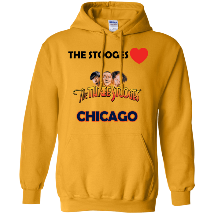 Three Stooges Love Chicago Pullover Hoodie
