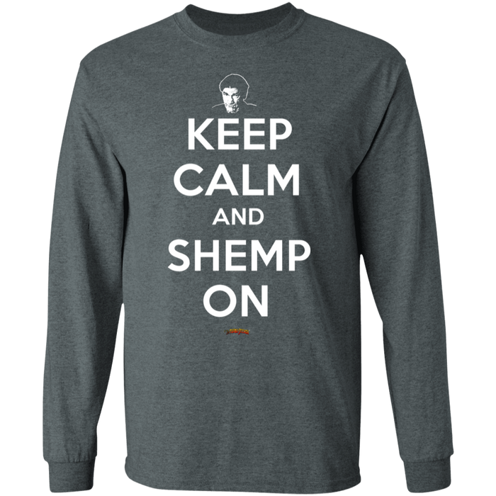 Three Stooges Keep Calm And Shemp On Long Sleeve T-Shirt