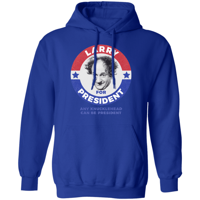 Three Stooges Larry For President Pullover Hoodie