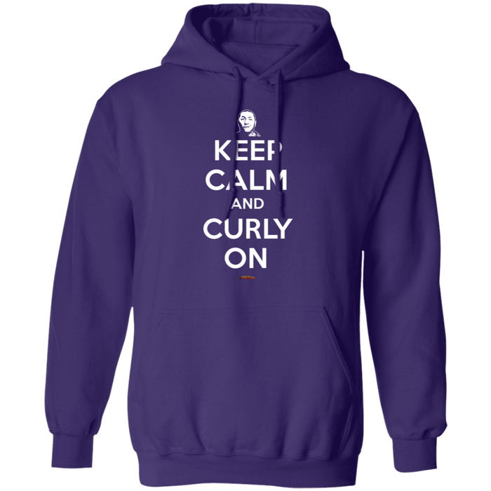 Three Stooges Keep Calm And Curly On Pullover Hoodie Sweatshirt