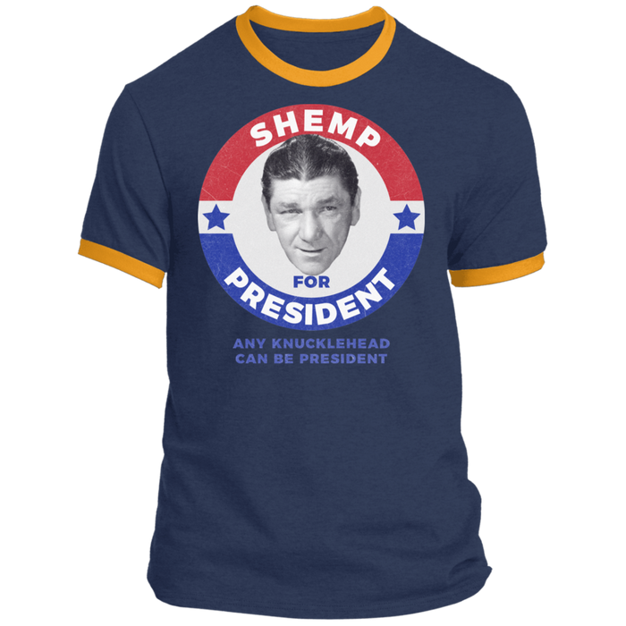 Three Stooges Shemp For President Ringer T-Shirt