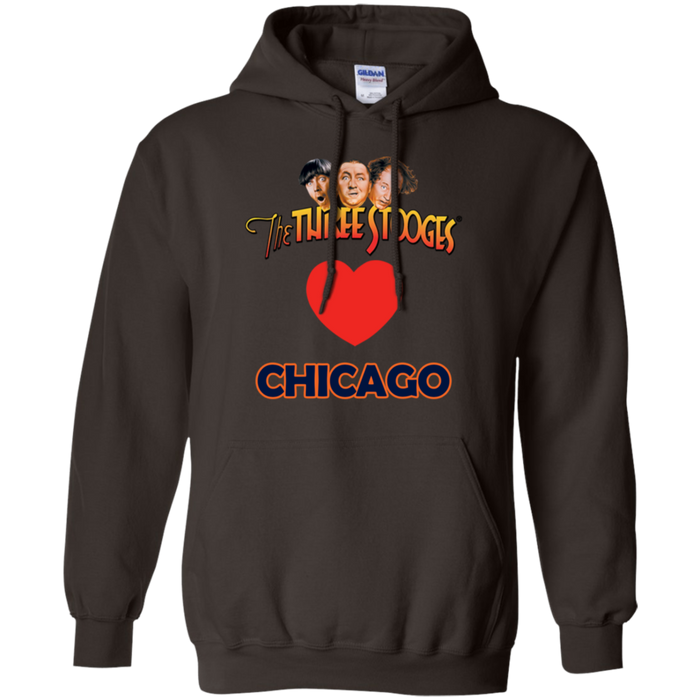 Three Stooges Love Chicago Heart Hoodie
