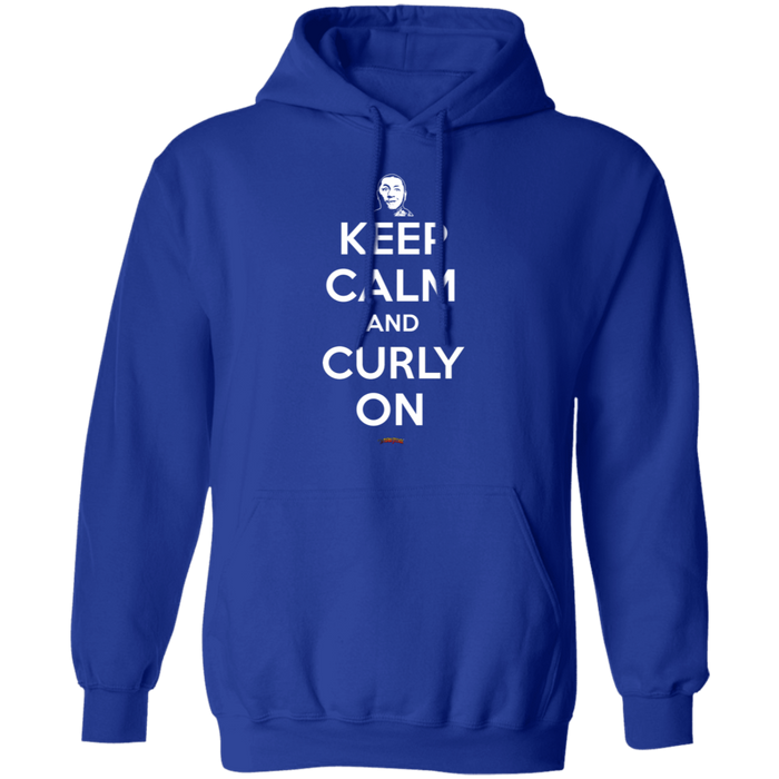 Three Stooges Keep Calm And Curly On Pullover Hoodie Sweatshirt