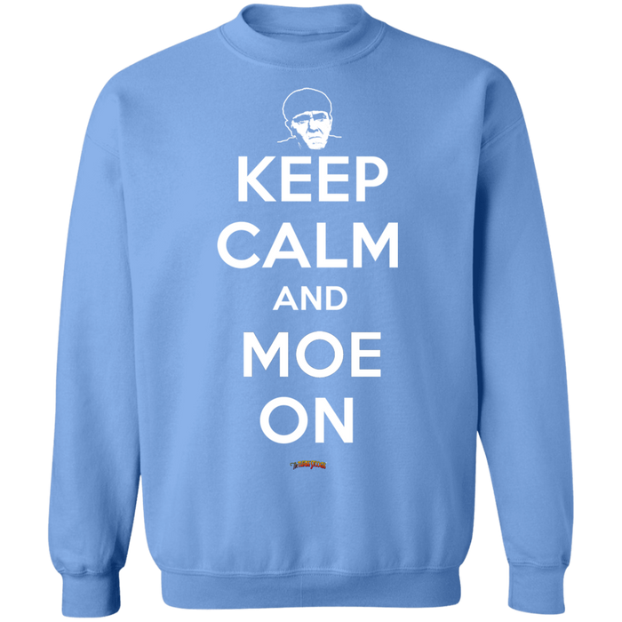 Three Stooges Keep Calm And Moe On Crewneck Sweatshirt