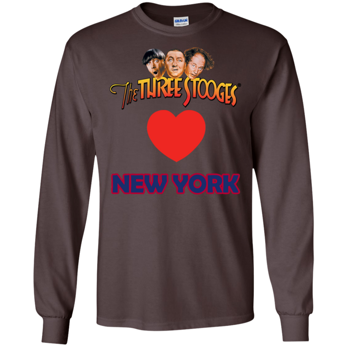 Three Stooges Love New York Long Sleeve Heart Shirt
