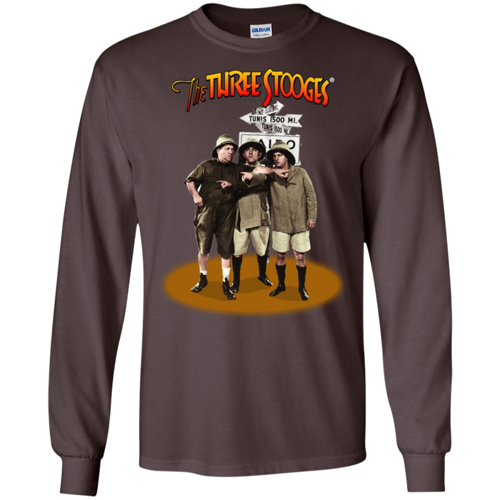 Three Stooges Safari Long Sleeve T-Shirt