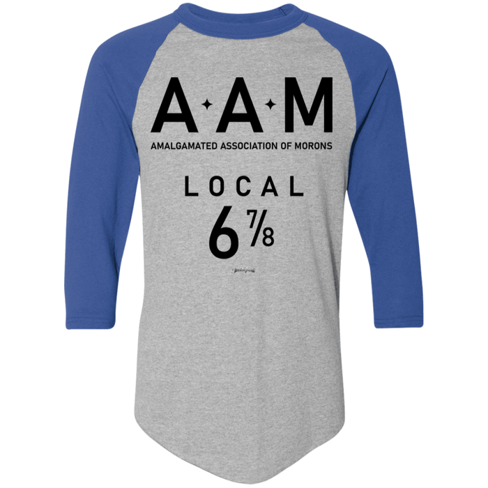 Three Stooges AAM Raglan 3/4 Sleeve T-Shirt