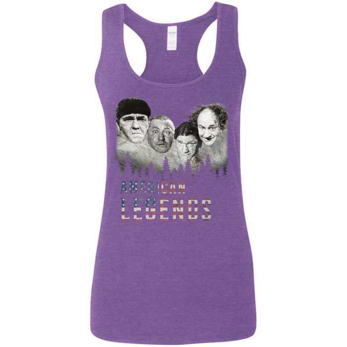 Three Stooges American Legends Ladies' Softstyle Racerback Tank Top