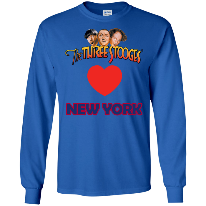 Three Stooges Love New York Long Sleeve Heart Shirt