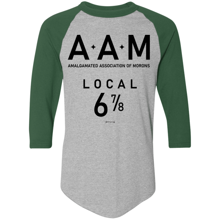 Three Stooges AAM Raglan 3/4 Sleeve T-Shirt