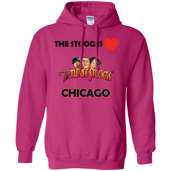 Three Stooges Love Chicago Pullover Hoodie