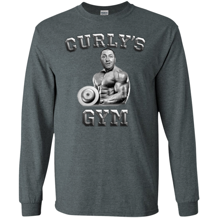Three Stooges Curly's Gym Long Sleeve T-Shirt
