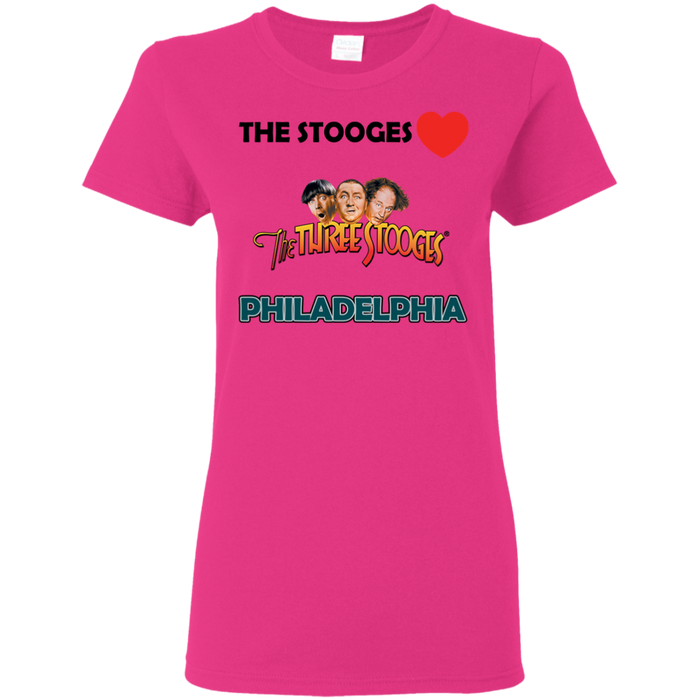 Three Stooges Love Philadelphia Ladies T-Shirt