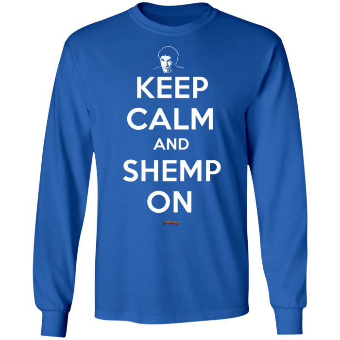 Three Stooges Keep Calm And Shemp On Long Sleeve T-Shirt