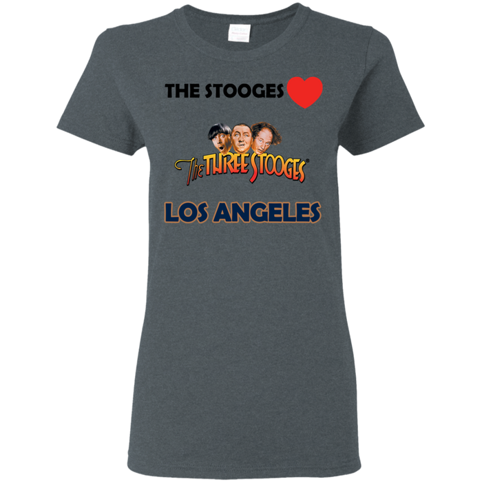 Three Stooges Love Los Angeles Ladies T-Shirt