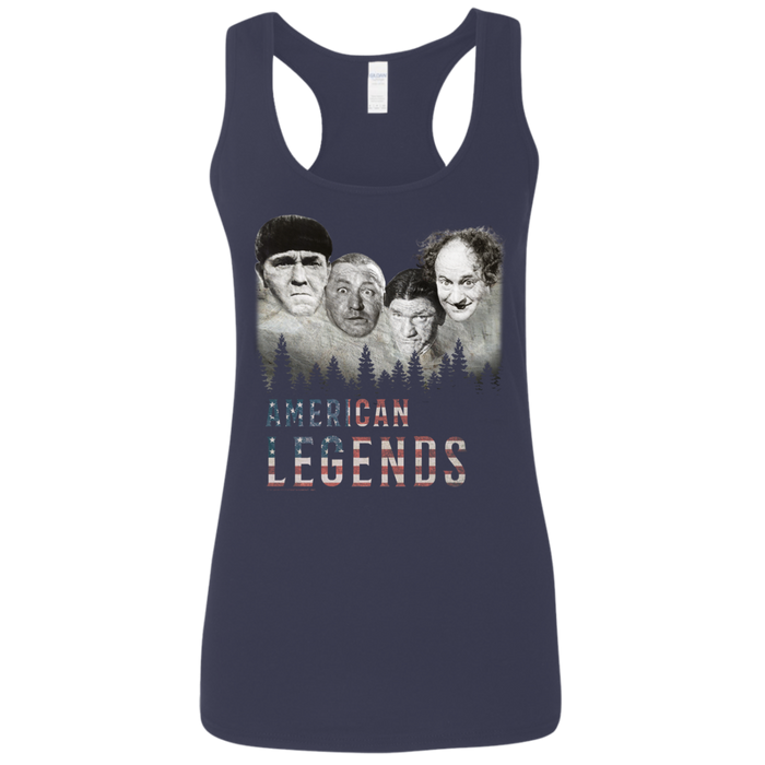 Three Stooges American Legends Ladies' Softstyle Racerback Tank Top