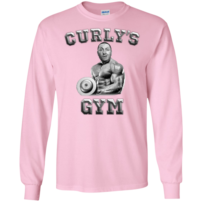 Three Stooges Curly's Gym Long Sleeve T-Shirt