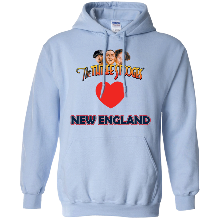 Three Stooges Love New England Heart Hoodie