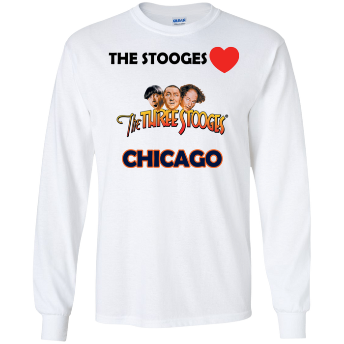 Three Stooges Love Chicago Long Sleeve Shirt