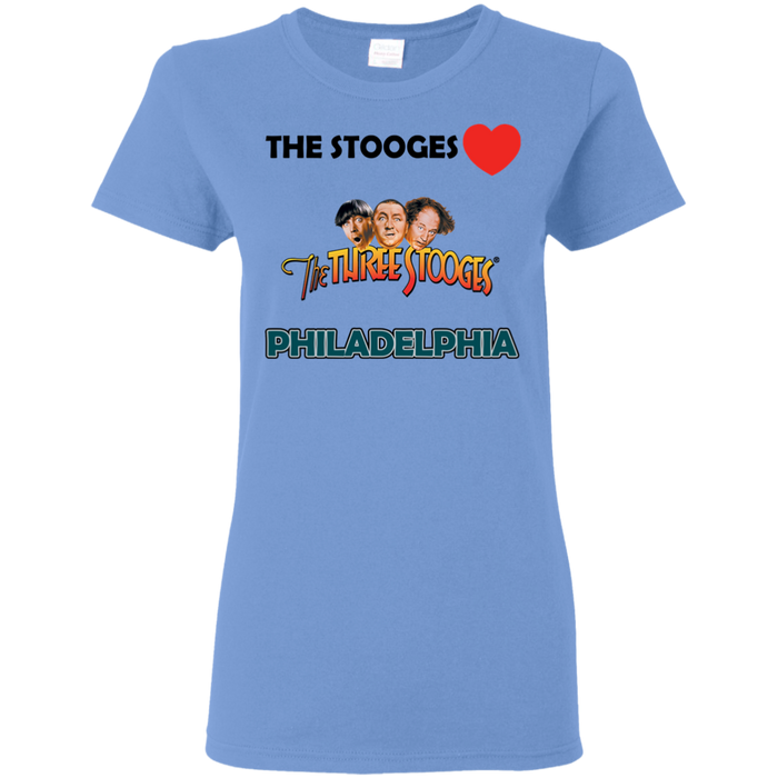 Three Stooges Love Philadelphia Ladies T-Shirt