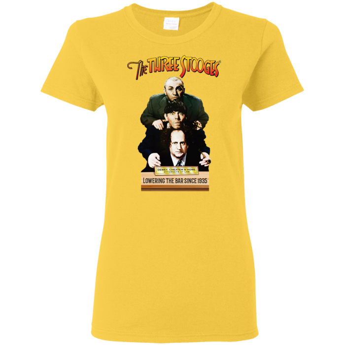 Three Stooges Ladies Dewey, Cheatem, & Howe T-Shirt