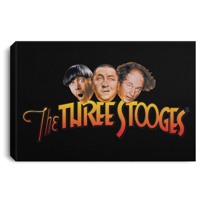 Three Stooges Logo Landscape Canvas .75In Frame