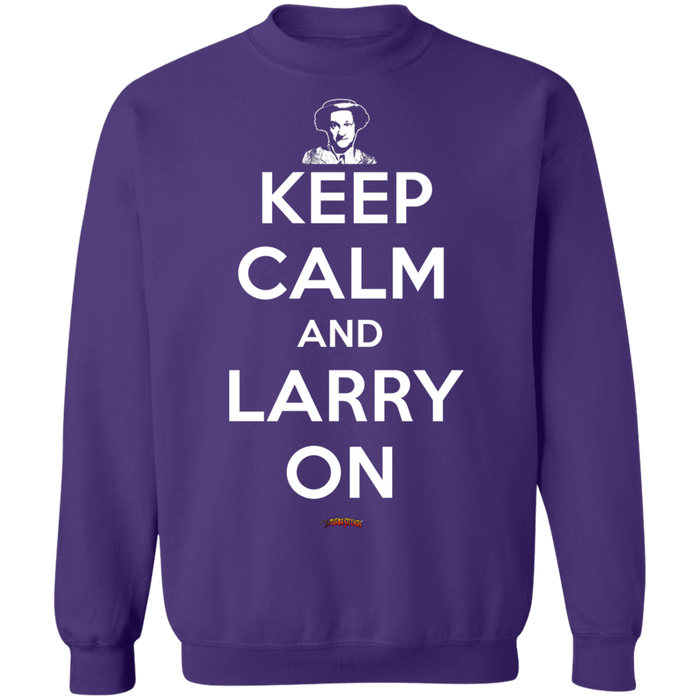 Three Stooges Keep Calm And Larry On Crewneck Sweatshirt