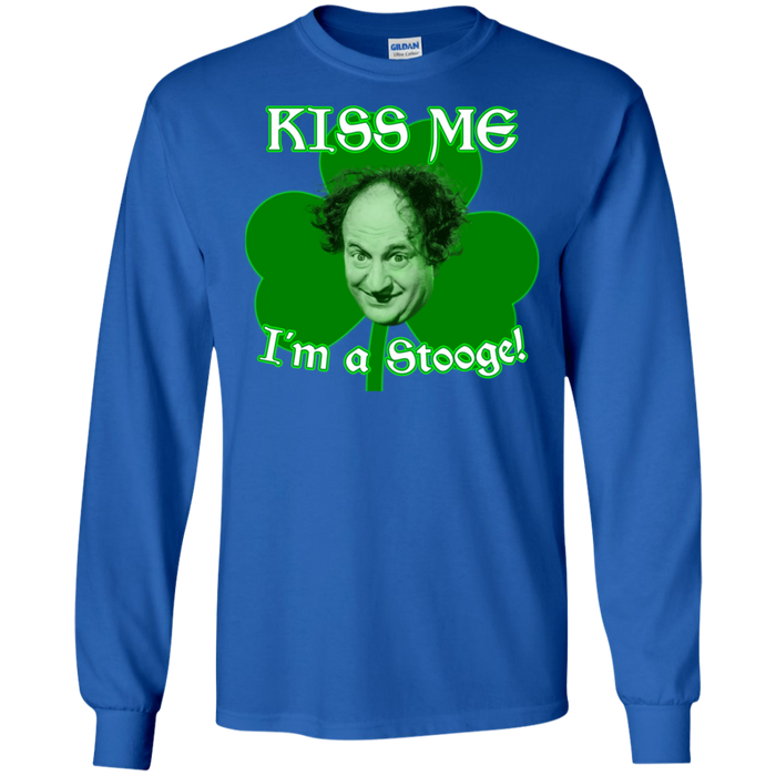 Three Stooges Kiss Me I'm A Stooge Long Sleeve T-Shirt