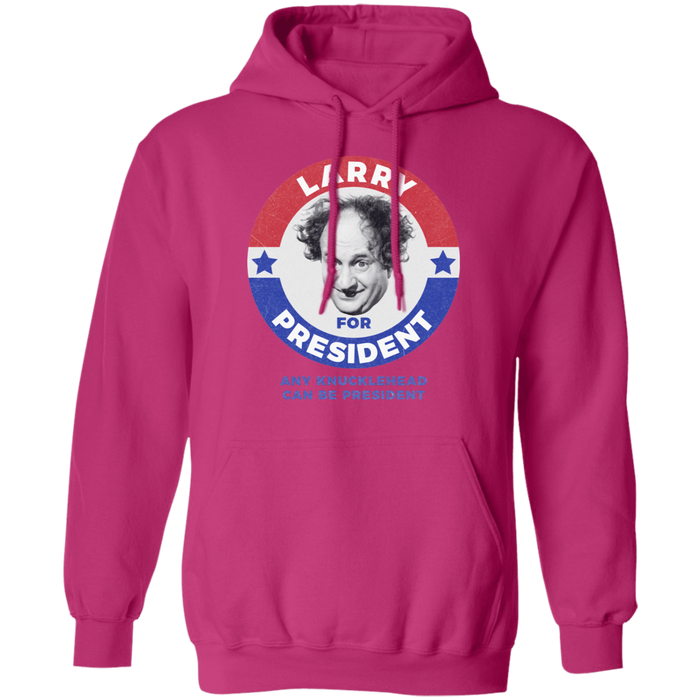 Three Stooges Larry For President Pullover Hoodie