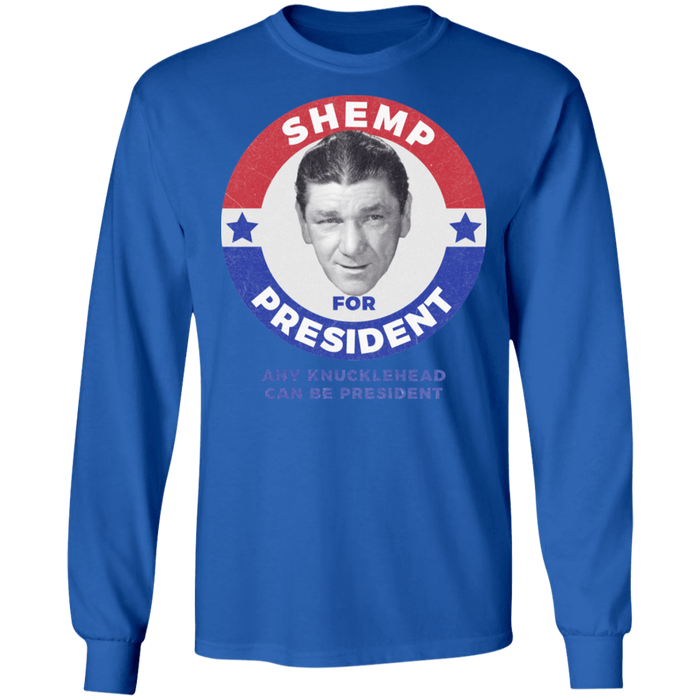 Three Stooges Shemp For President Long Sleeve Shirt