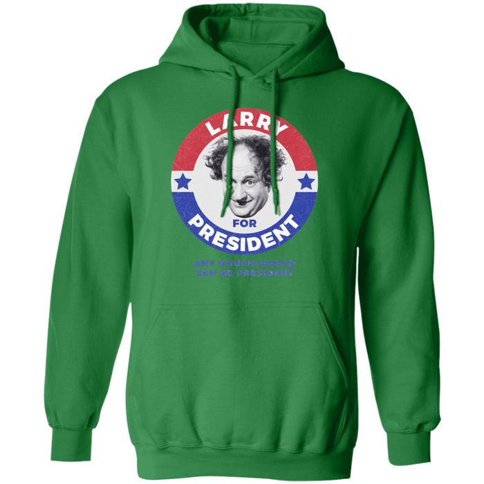 Three Stooges Larry For President Pullover Hoodie