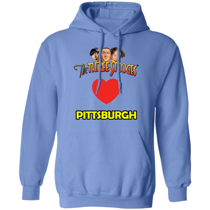 Three Stooges Love Pittsburgh Pullover Hoodie