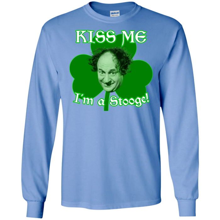 Three Stooges Kiss Me I'm A Stooge Long Sleeve T-Shirt
