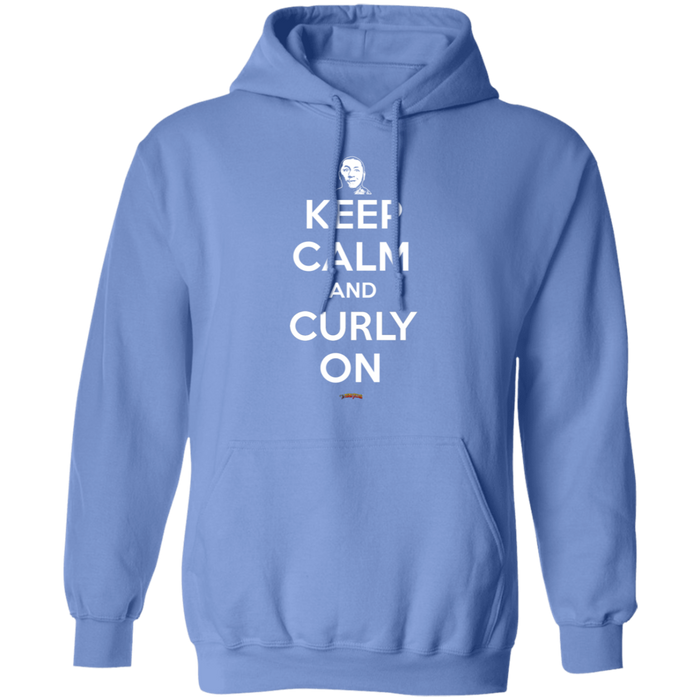 Three Stooges Keep Calm And Curly On Pullover Hoodie Sweatshirt