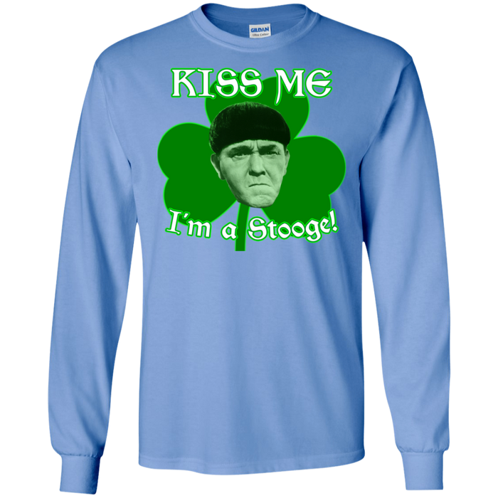 Three Stooges Kiss Me I'm A Stooge Long Sleeve T-Shirt