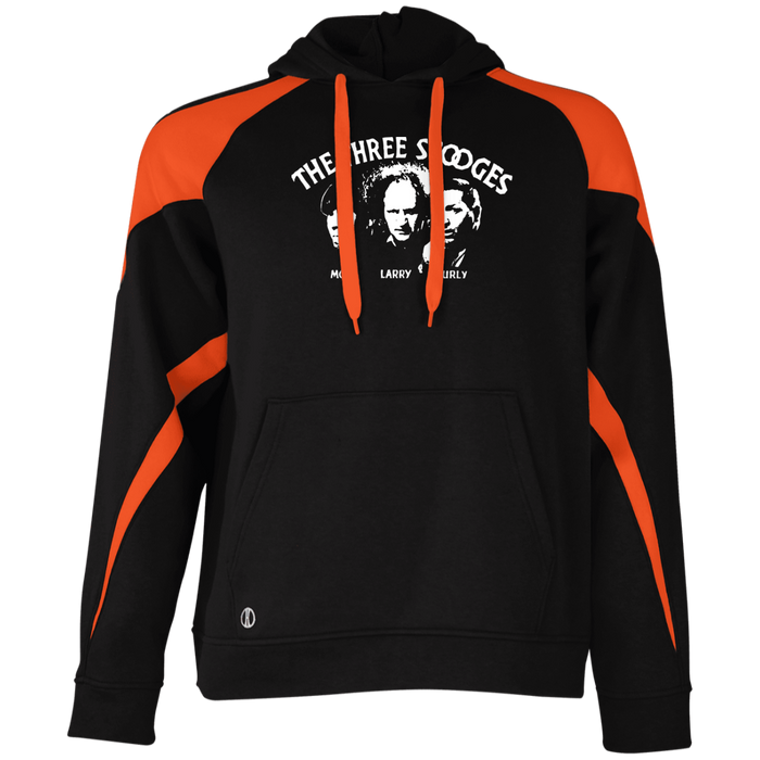Three Stooges Classic Credits Athletic Colorblock Fleece Hoodie