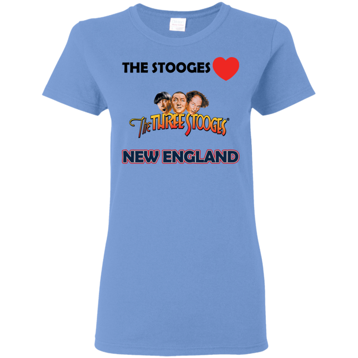 Three Stooges Love New England Ladies T-Shirt
