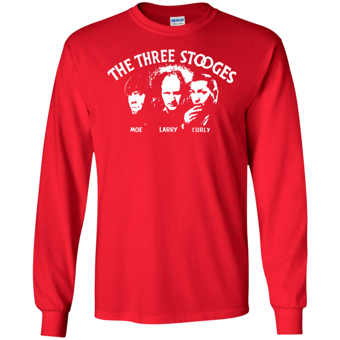 Three Stooges Opening Credits Classic Logo Long Sleeve T-Shirt